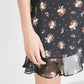 Topshop - Rodeo Frill Western Skater Short Floral Print