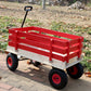 Children's and Garden Wooden Carriage with All-Terrain Inflatable Wheels