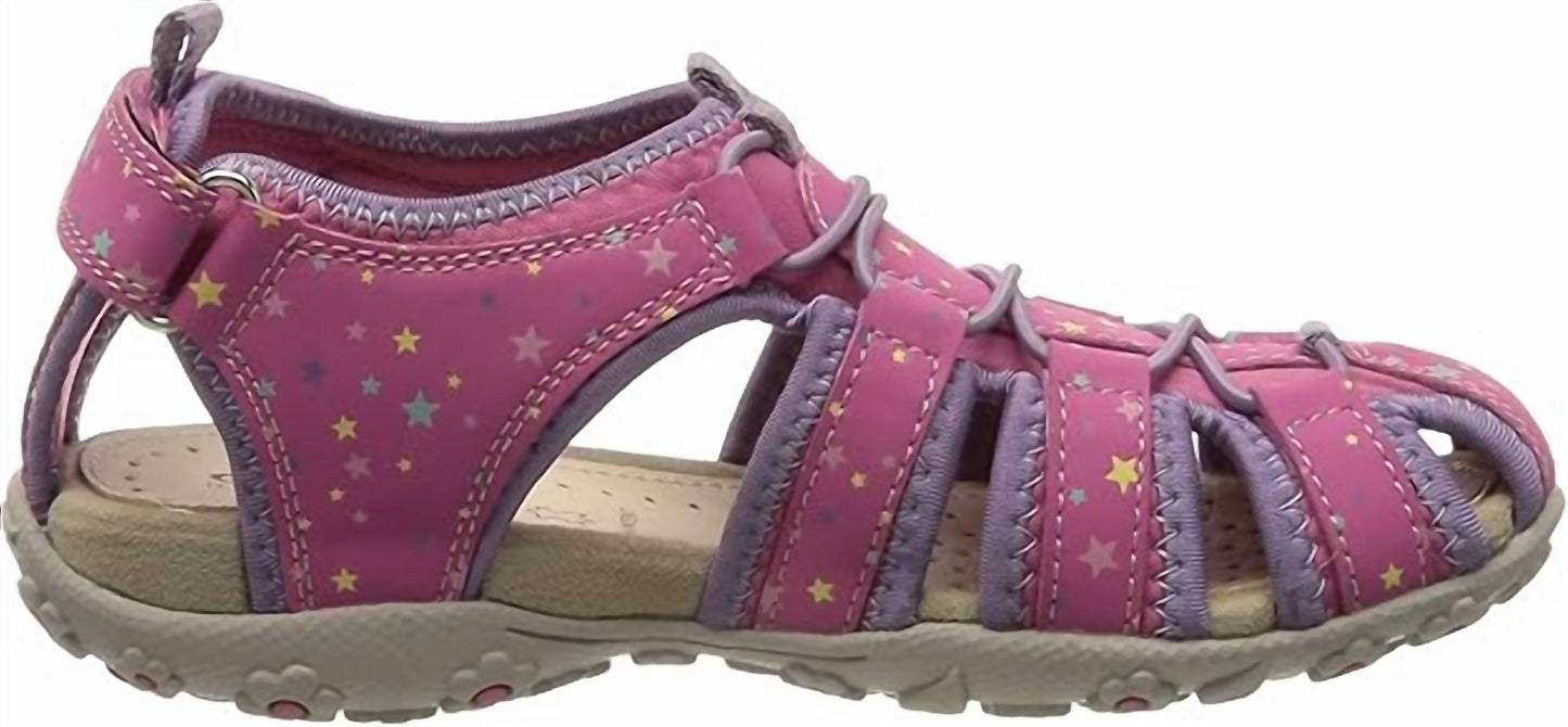 Geox - गर्ल्स रॉक्सेन स्पोर्ट्स सैंडल