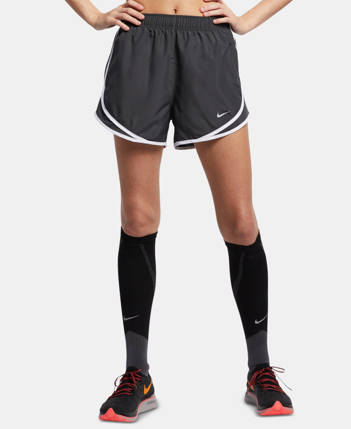 Nike Women's Dri Fit Tempo Running Shorts Gray Size X-Small