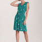 Leota Women's Tara A Line In Rainforest Dress Green Size Petite Small