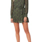 PAIGE Vittoria Long Sleeve Silk Dress - Army Green Multi