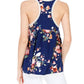 7Th Ray - Floral Print Racerback Babydoll Top