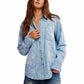 Free People - Airbrushed Blossom Denim Shirt