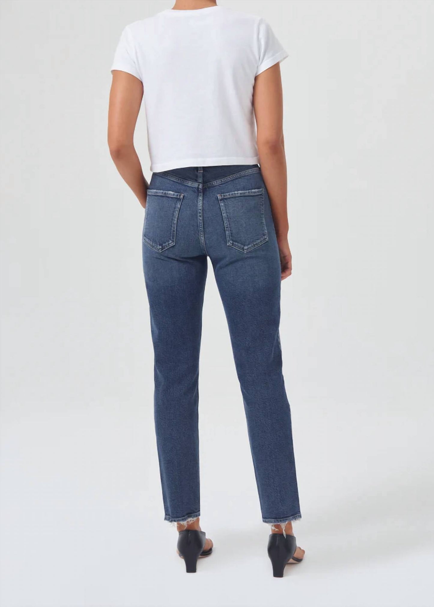 Agolde - RILEY LONG HIGH RISE STRAIGHT JEAN