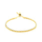 Adjustable Tennis Style Bracelet with Cubic Zirconia in Sterling Silver