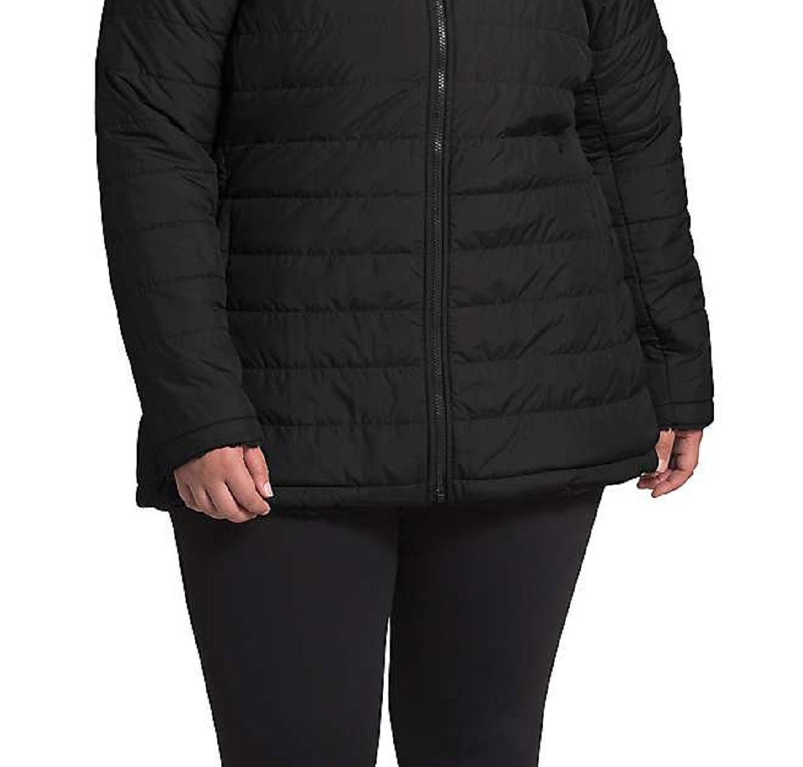 The North Face Women's Mossbud Insulated Reversible Jacket Black Size 1X