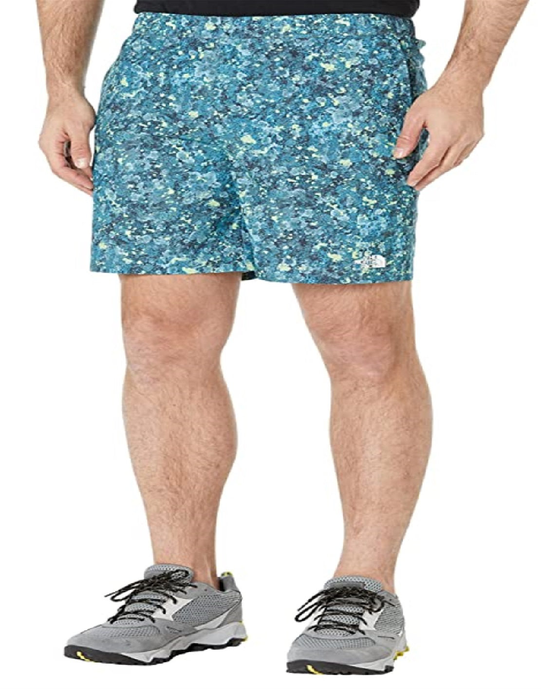 The North Face Men's Printed Wander Shorts Blue Size Small