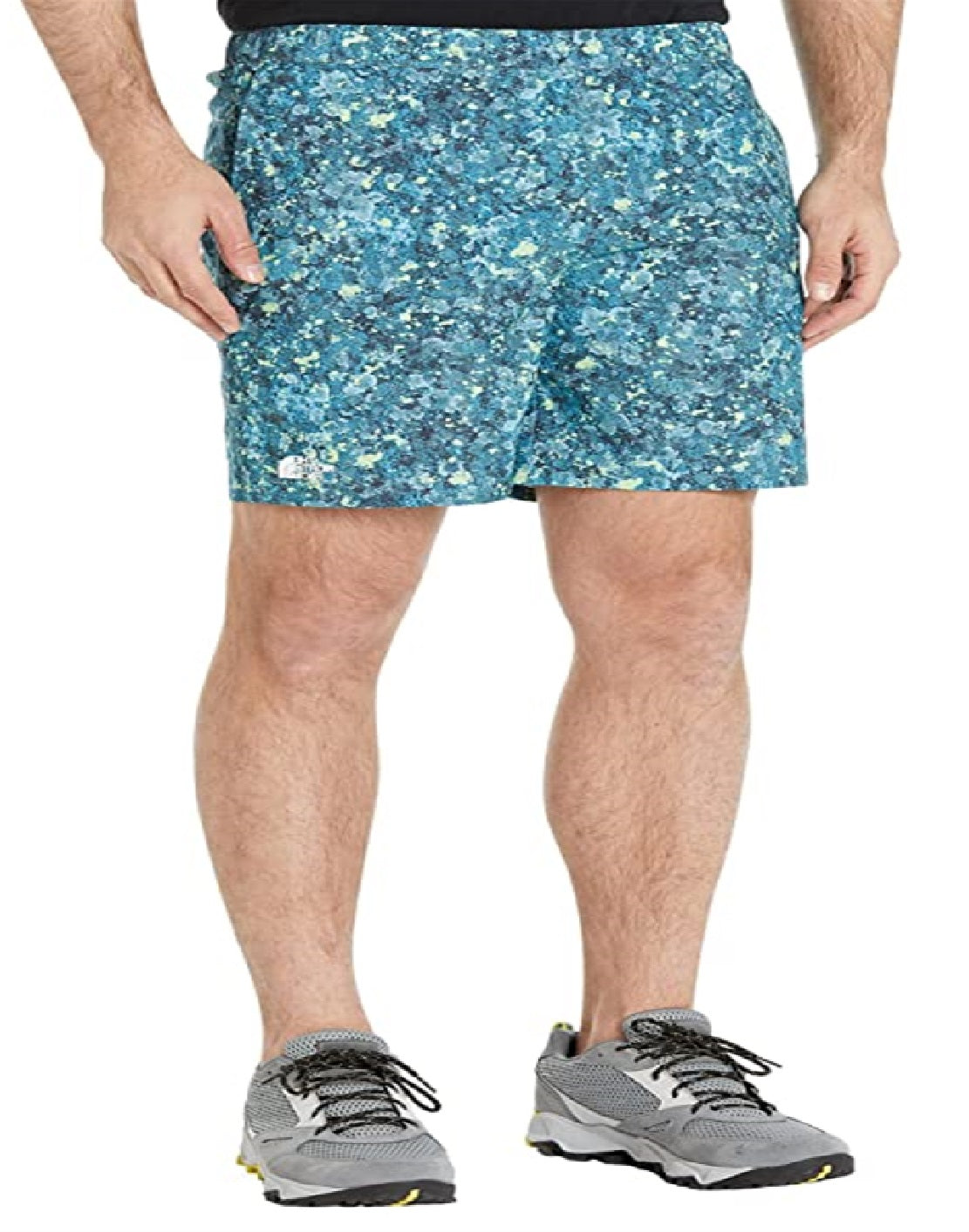 The North Face Men's Printed Wander Shorts Blue Size Small