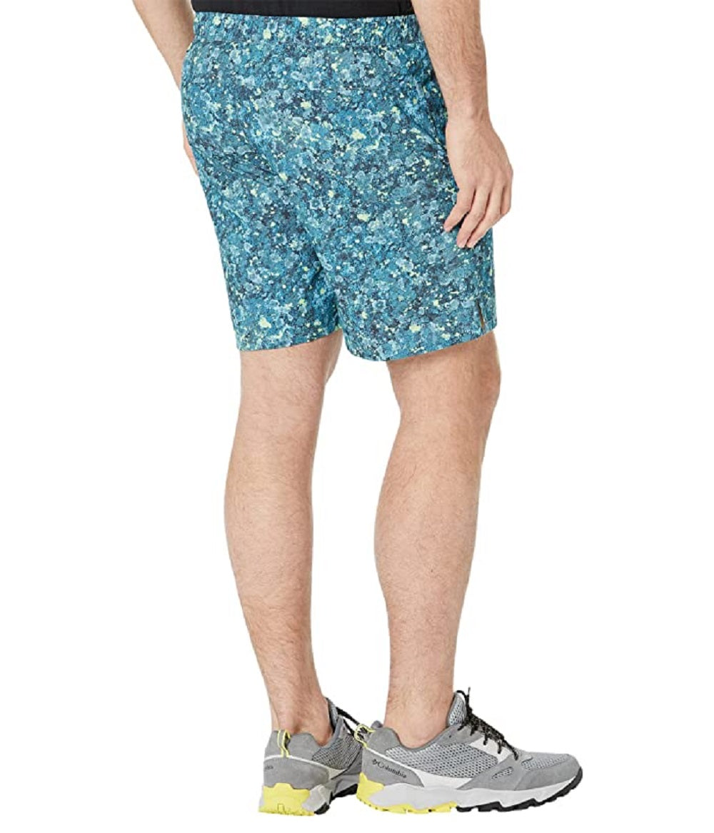 The North Face Men's Printed Wander Shorts Blue Size Medium