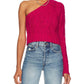 For Love & Lemons - QUINN ONE SHOULDER SWEATER