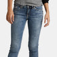 Silver Jeans Co. Women's Crop Skinny Jeans Blue Size 32X25