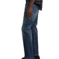 Silver Jeans Co. Men's Eddie Relaxed Tapered Fit Stretch Jeans Blue Size 36X34
