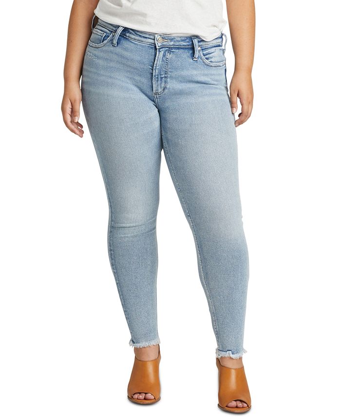 Silver Jeans Co. Women's Most Wanted Skinny Jeans Blue Size 20W