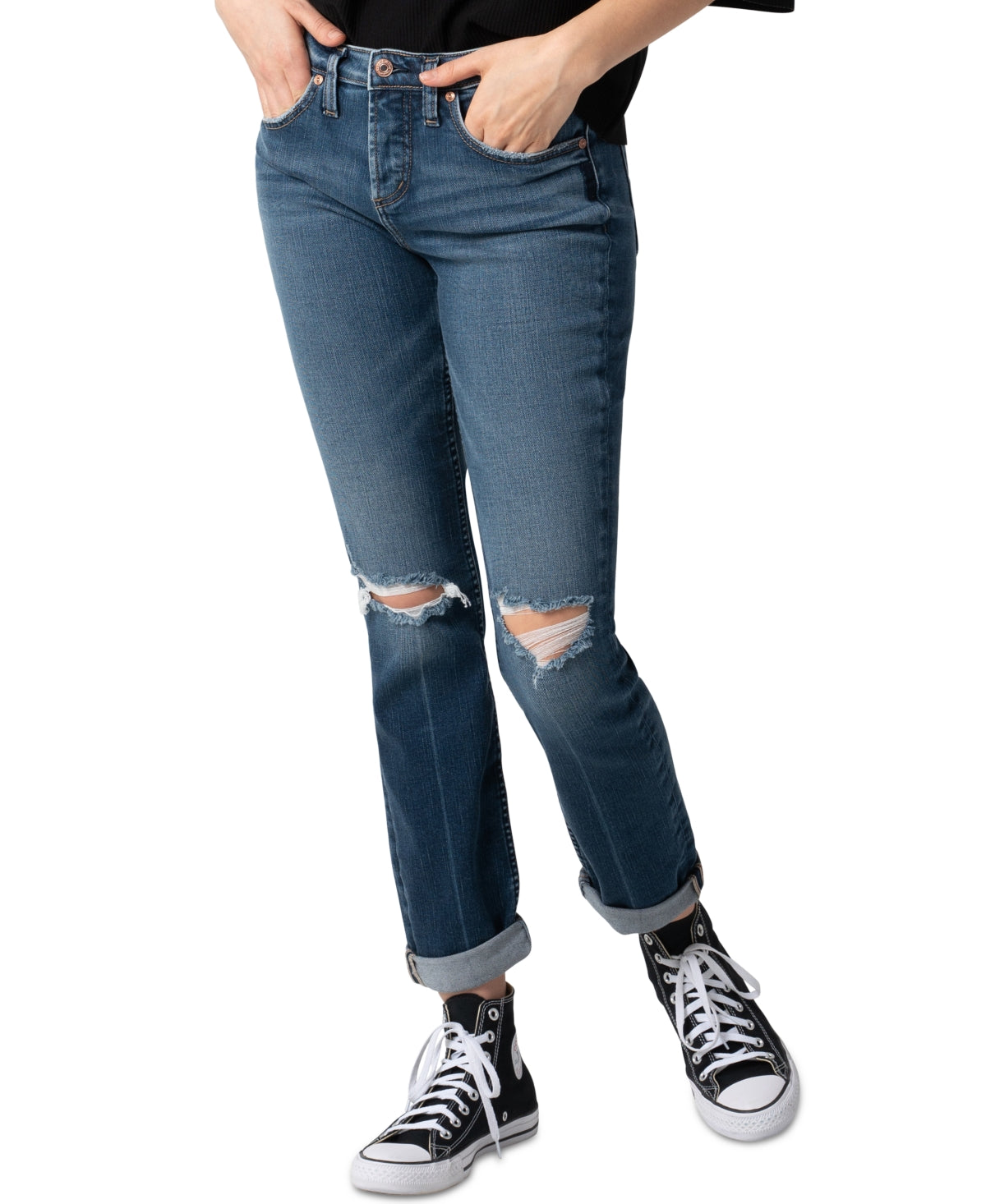 Silver Jeans Co. Women's Beau Slim Leg Jeans Blue Size 31