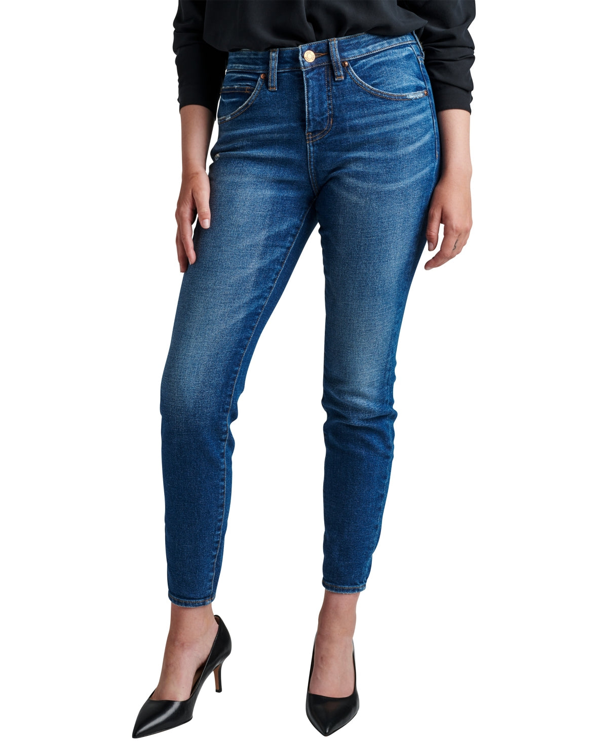 Jag Jeans Women's Cecilia High Waist Skinny Jeans Blue Size 6 Petite