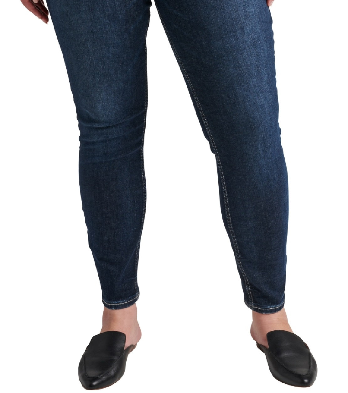 Silver Jeans Co. Women's The Curvy High Rise Skinny Jeans Blue Size 16W