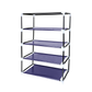 4 Tier Shoe Rack with Side Pocket Holds 24 Shoes
