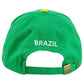 Brazil Brasil Country Soccer Futbol Green Yellow Curved Bill KV Sports Hat Cap