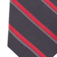 Calvin Klein Men's Molten Bar Stripes Self Tied Necktie Black Size Regular
