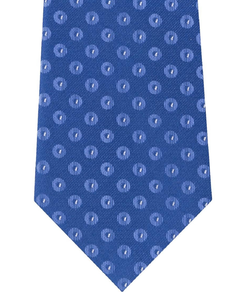 Kenneth Cole Men's Brandon Classic Dot Silk Tie Blue Size Regular