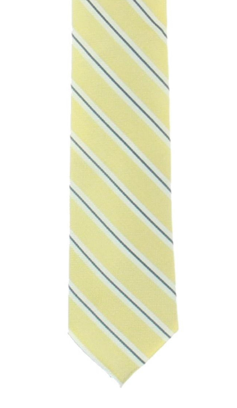 Tommy Hilfiger Men's Dallas Silk Striped Neck Tie Yellow Size Regular