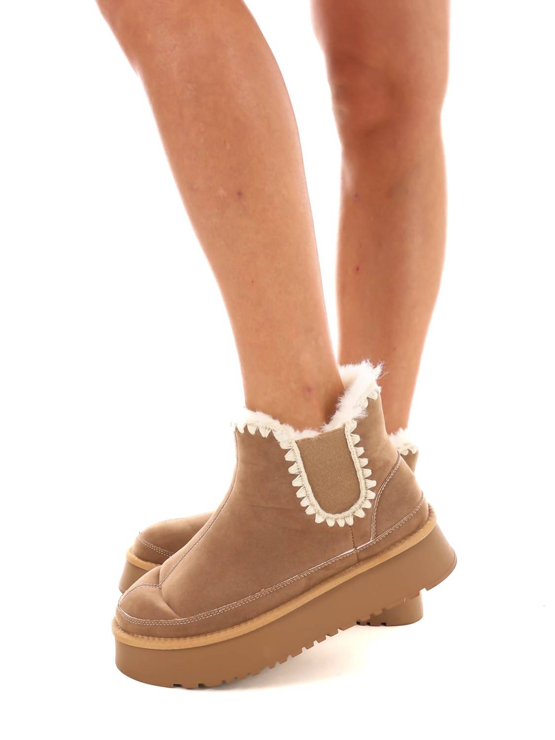 Ccocci - Women's Crochet Platform Boot