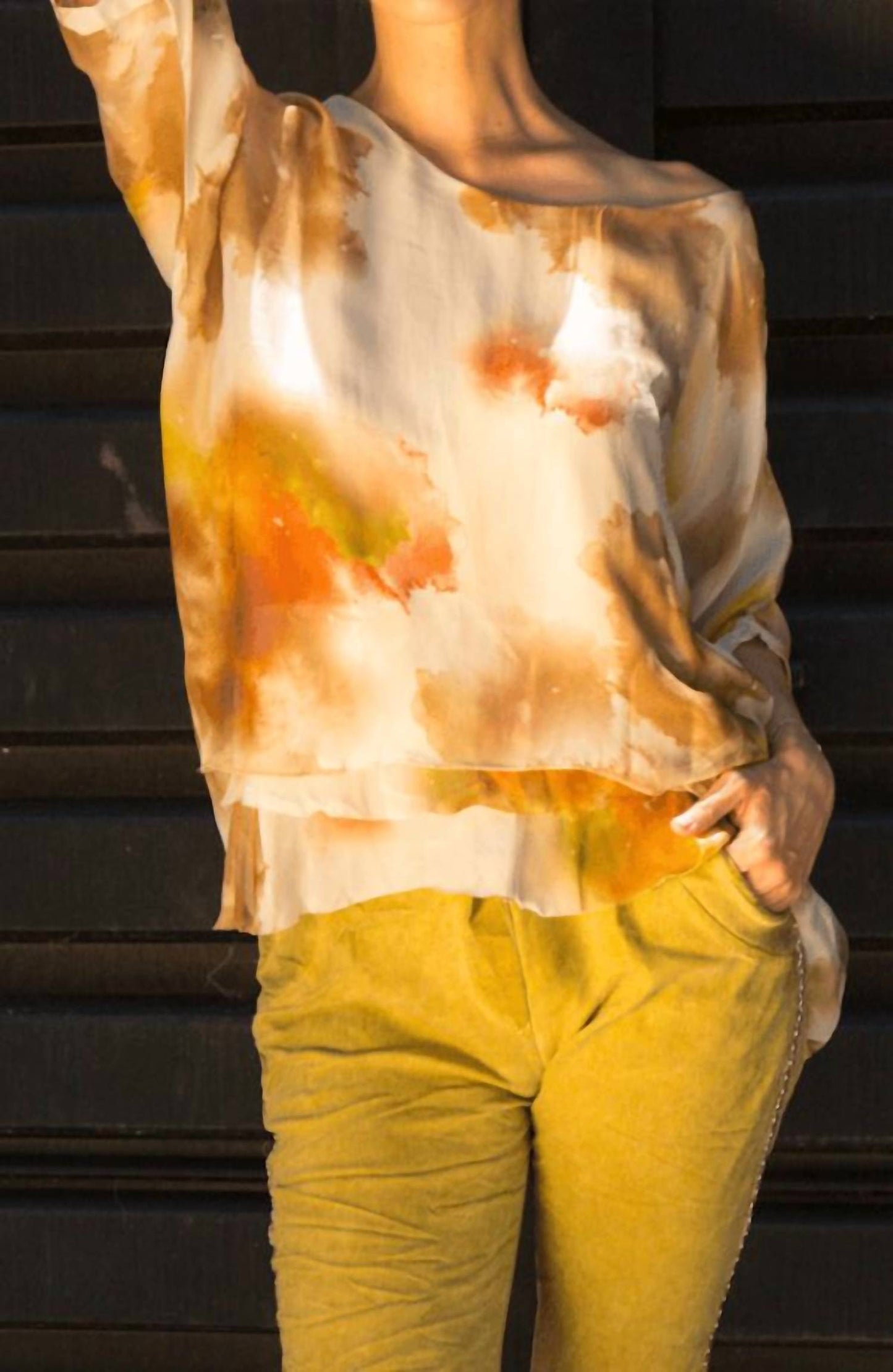 Gigi Moda - Carmelina Watercolor Silk Kaftan