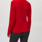 Joseph Ribkoff - Mesh Round Neck Long Sleeves Top