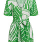 मैरी ओलिवर - डेविन बटन-फ्रंट वी-नेक रोम्पर