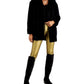Coffeeshop Junior's Leopard Faux Coat Black Size X-Large