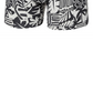 Saxx Men's Underwear - Beach Tiles/Black Droptemp Cooling Cotton Boxer Brief with Fly Size L