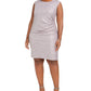 Jessica Howard Women's Speckle Textured Shimmering Sheath Dress Gray Size 20W