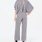 Jessica Howard Women's Jewel Neck Evening Wide Leg Jumpsuit Gray Size 16