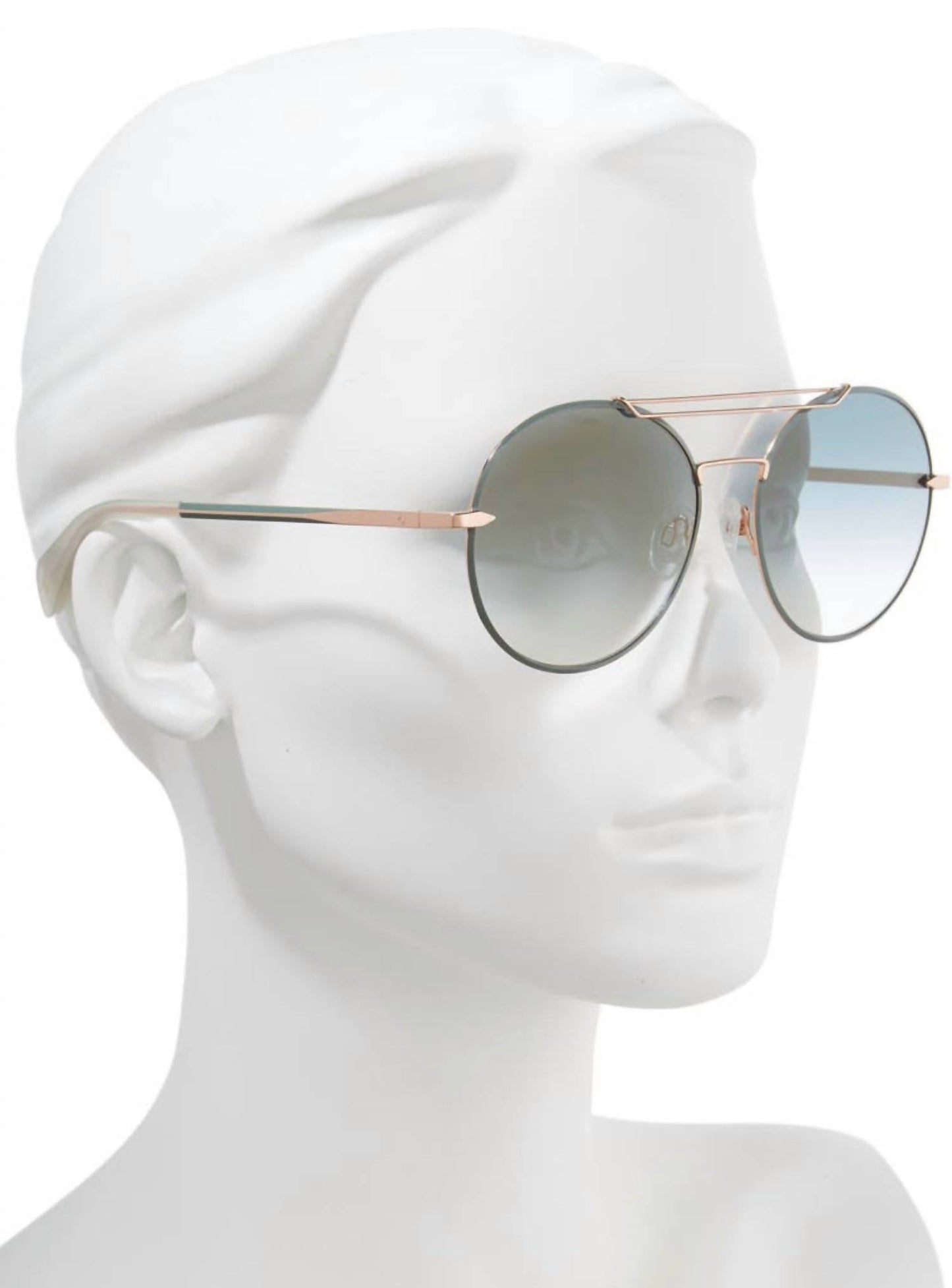 Rag & Bone - Women's 59mm Round Metal Aviator Sunglasses