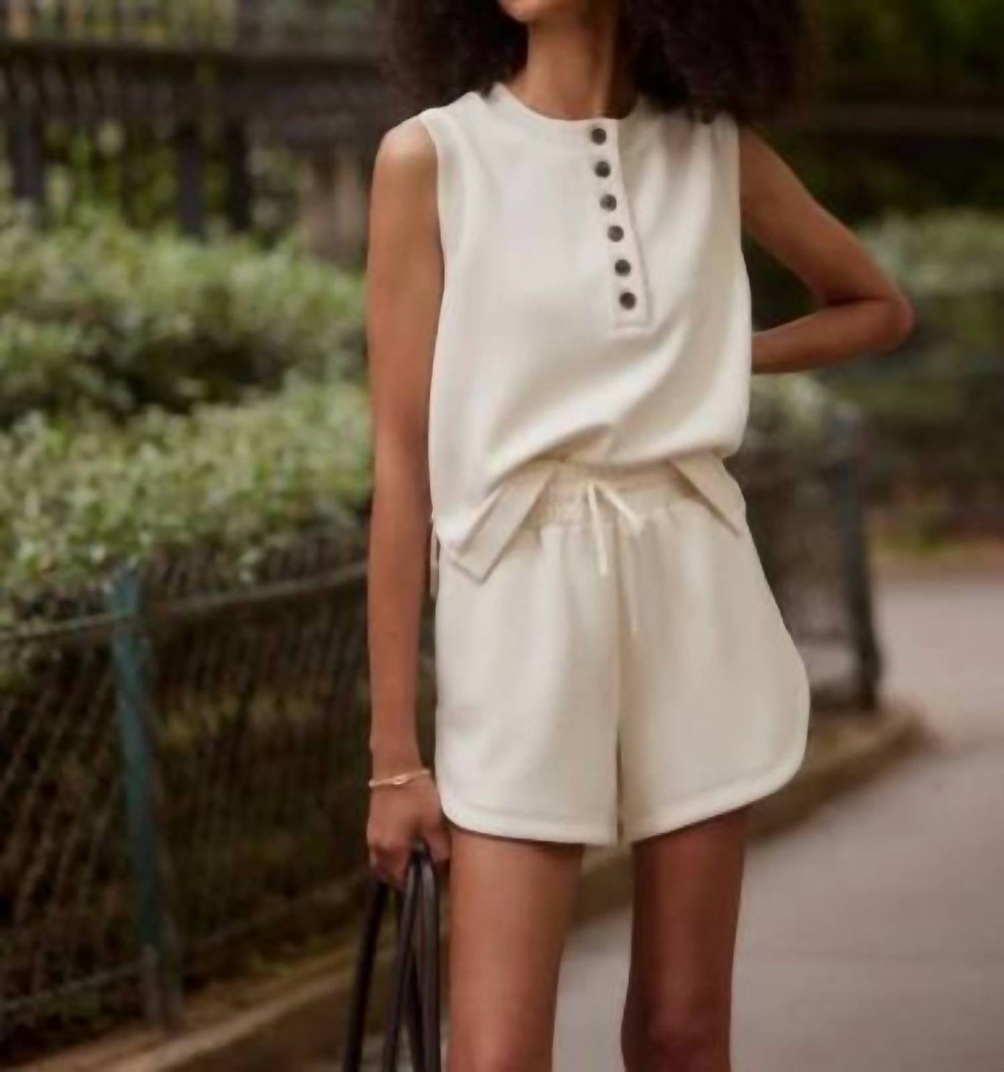 Varley - Marla Button Placket Tank Top