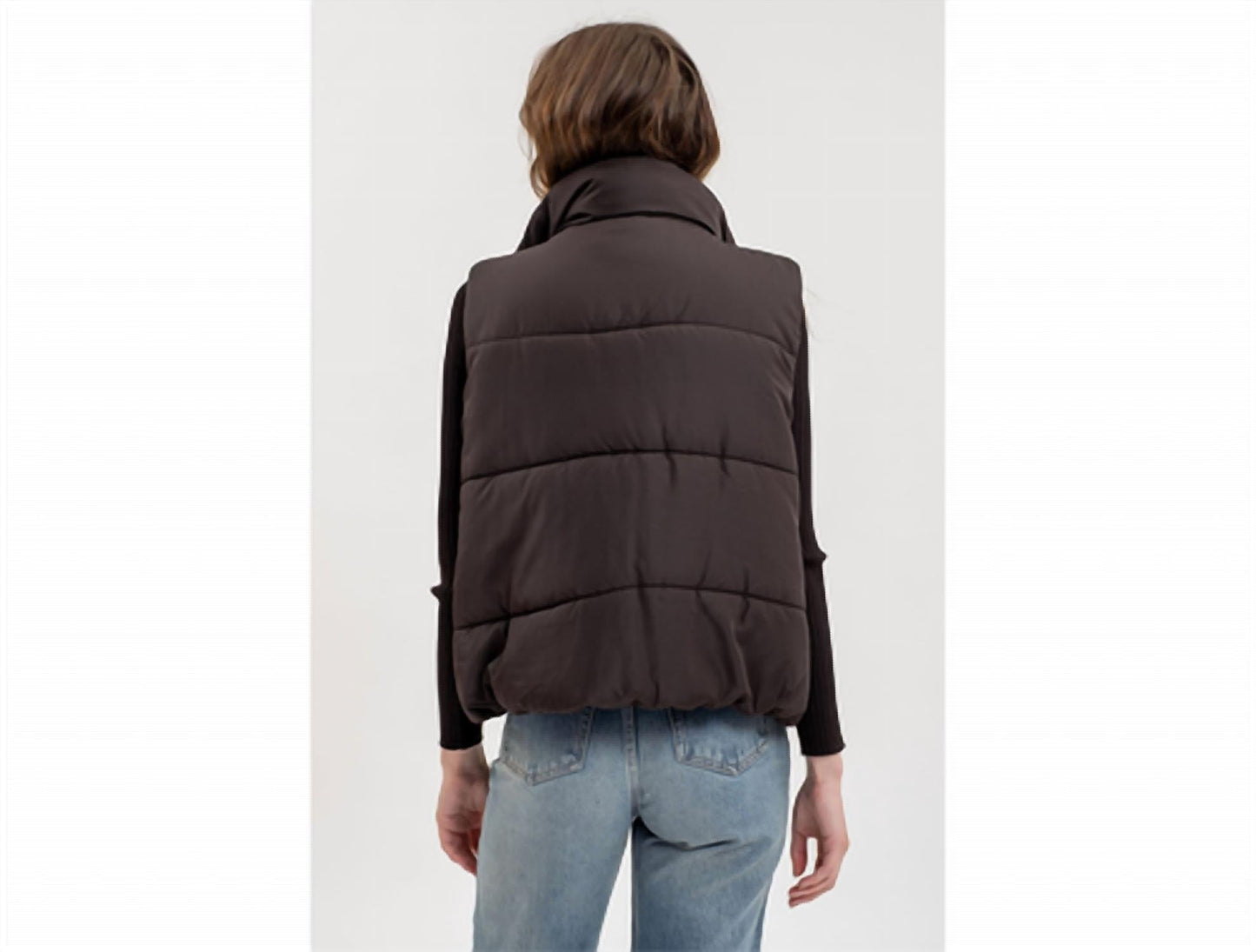 Blu Pepper - Solid Zip Up Puffer Vest