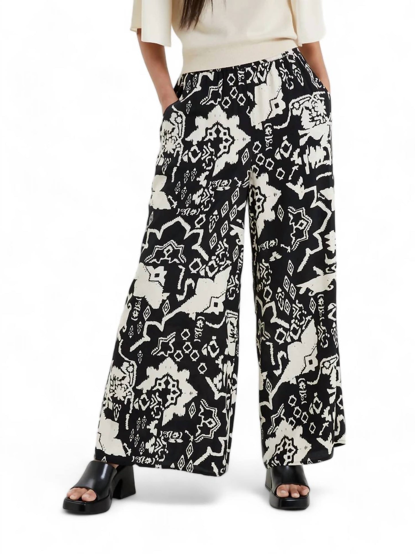 French Connection - DEON DELPHINE WIDE TROUSER