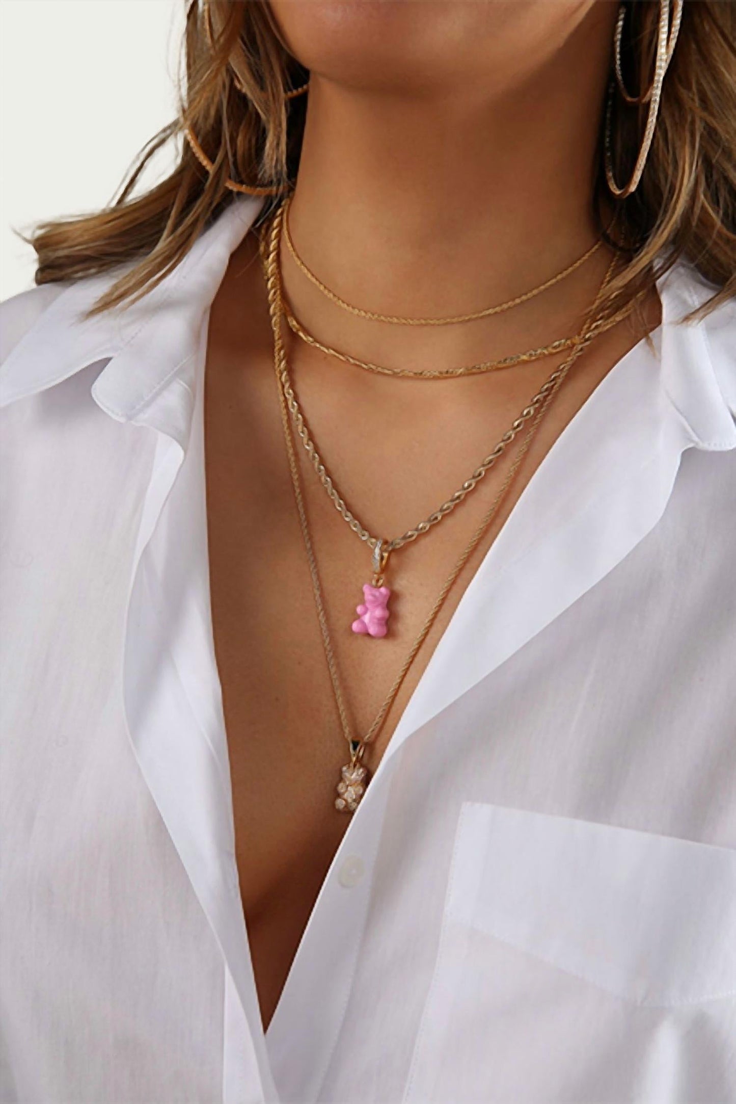 Crystal Haze - DOUBLE ROPE CHAIN NECKLACE