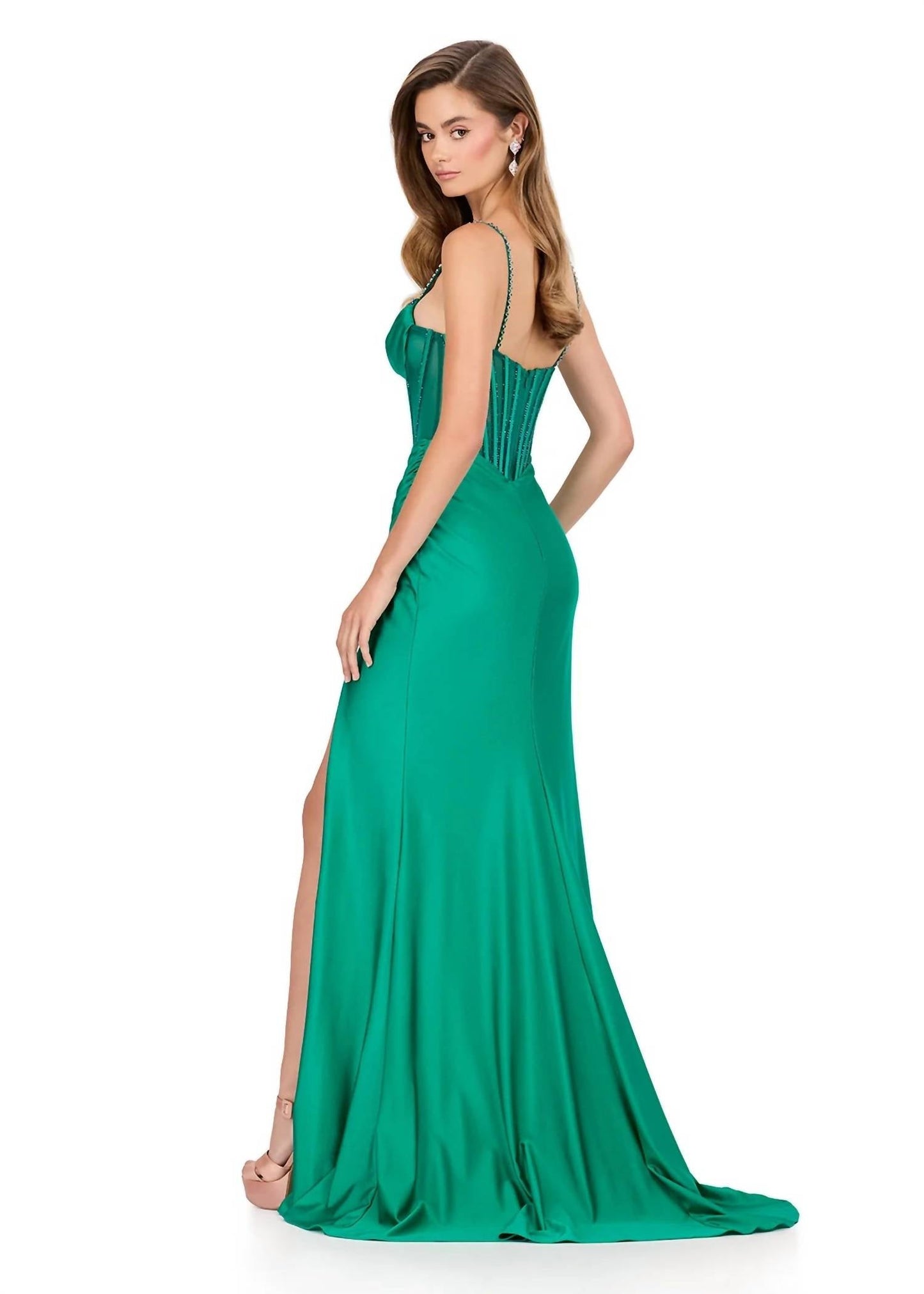 Ashleylauren - Elegant Jersey Gown