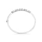 14K White Gold 2 1/2 Cttw Diamond Graduating Floral Cluster Bangle Bracelet (H-I Color, SI1-SI2 Clarity) - Fits Wrists up to 7.25"