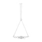 .925 Sterling Silver Diamond Cushion Frame Heart-Sides Twist 4â€-10â€ Adjustable Bolo Tennis Bolo Bracelet (I-J Color, I3 Clarity)