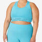 Fila Women's All Day Racerback High Impact Sports Bra Blue Size 3X