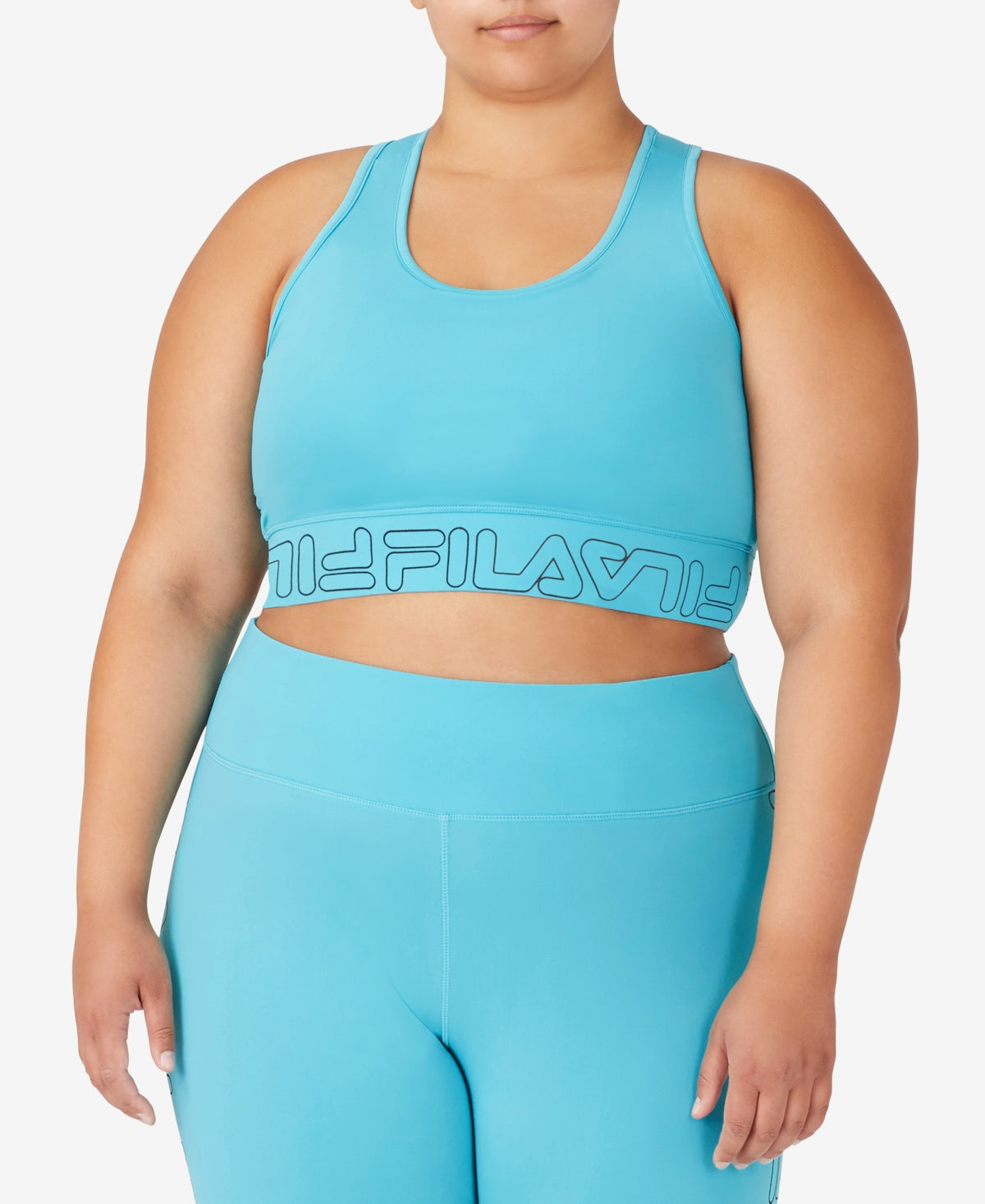 Fila Women's All Day Racerback High Impact Sports Bra Blue Size 3X
