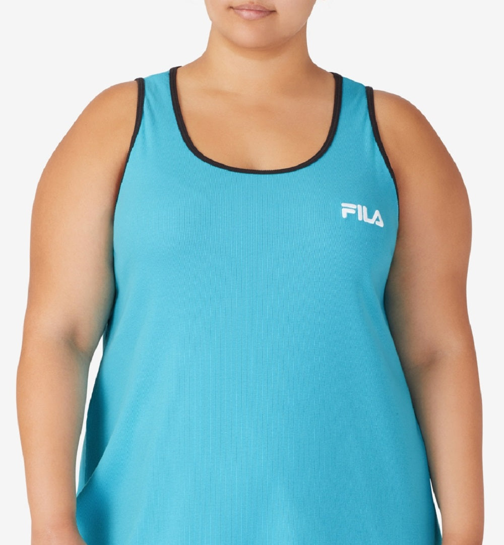Fila Women's Logo Tank Dress Blue Size 3X