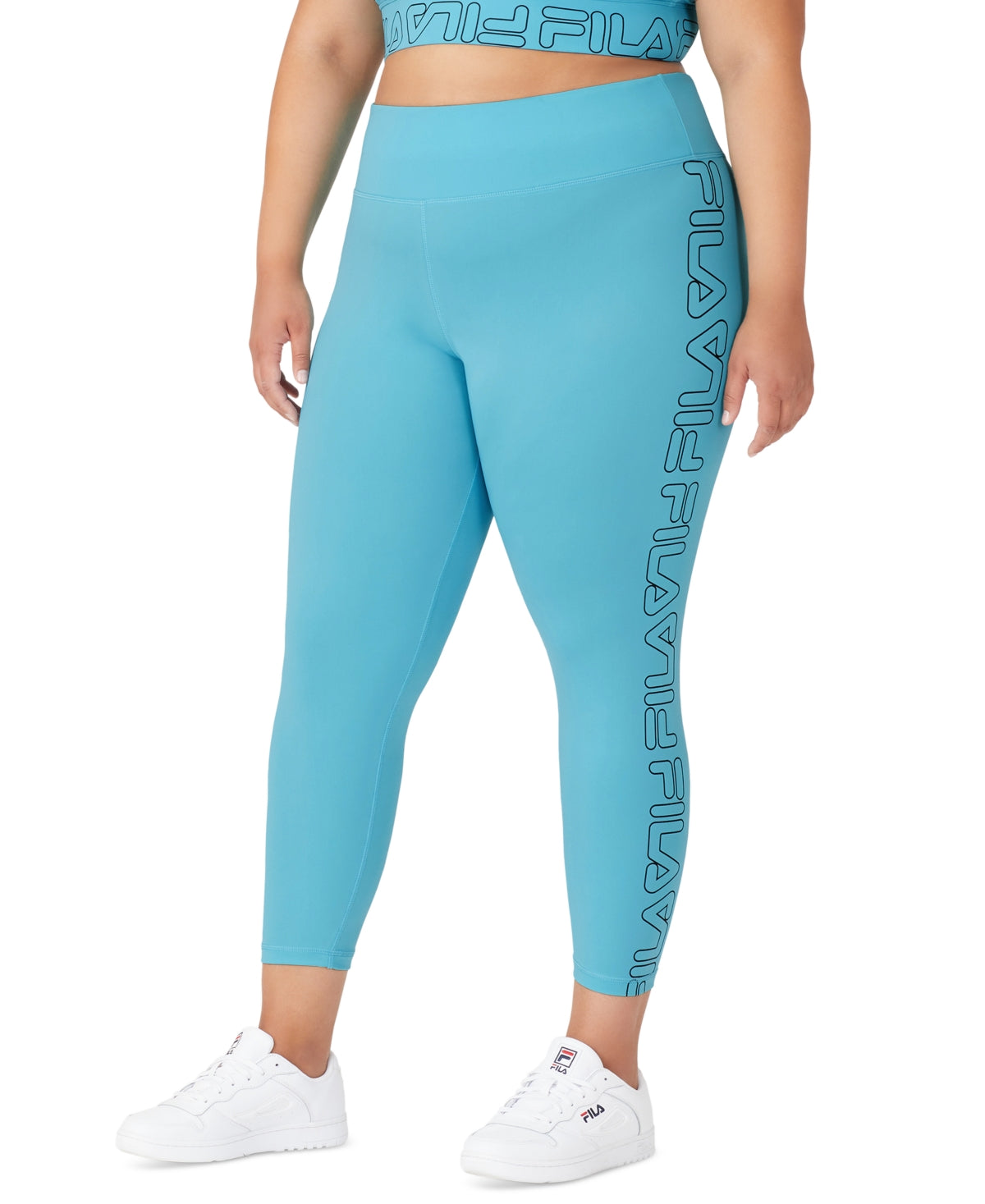 Fila Women's Logo 7/8 Leggings Blue Size 2X