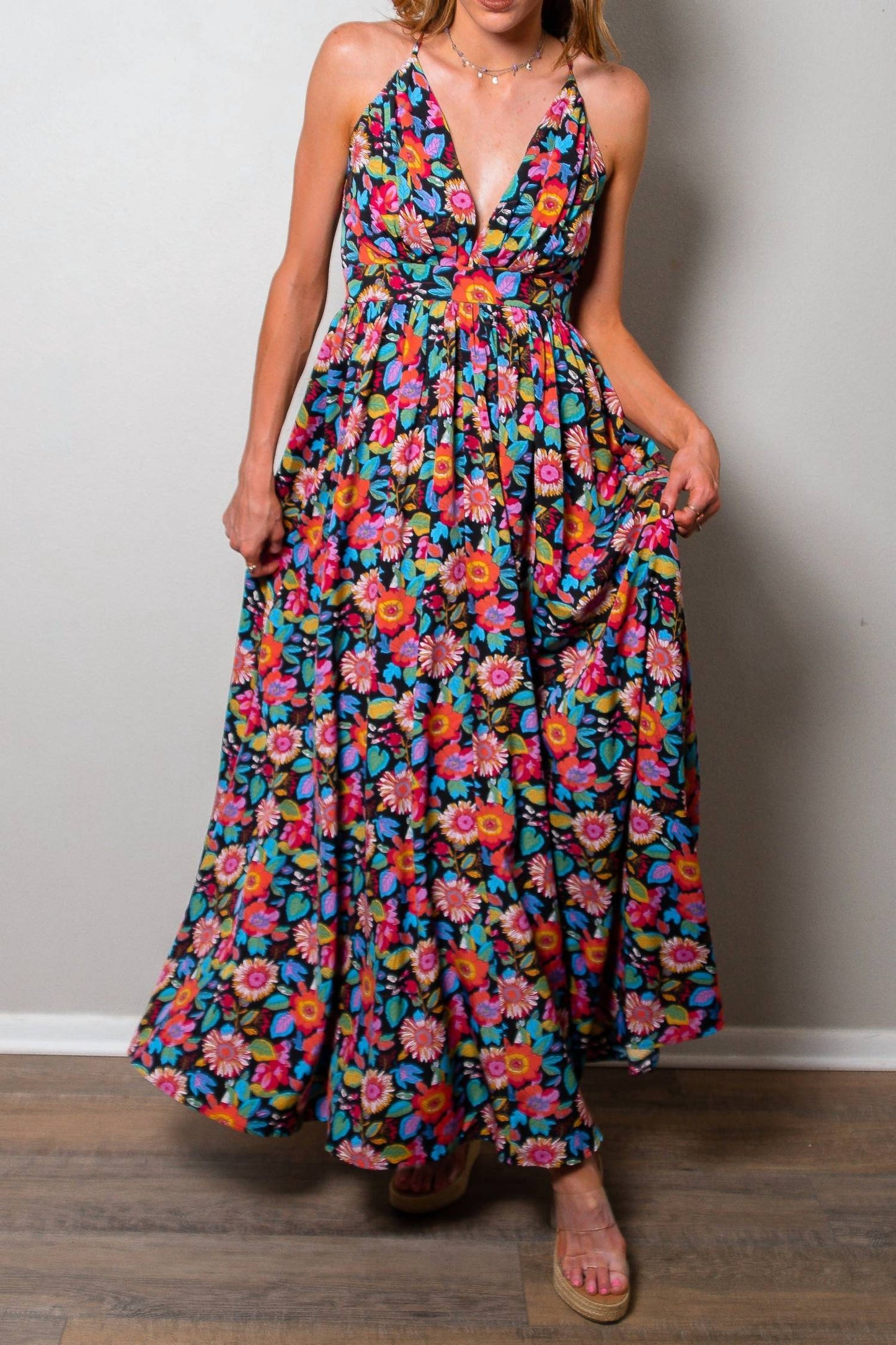 Sweet Generis - Plenty Of Petals Floral Maxi Dress