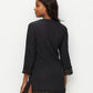 La Blanca Women's Cotton Crochet-Trim Tunic Swimsuit Black Size Medium