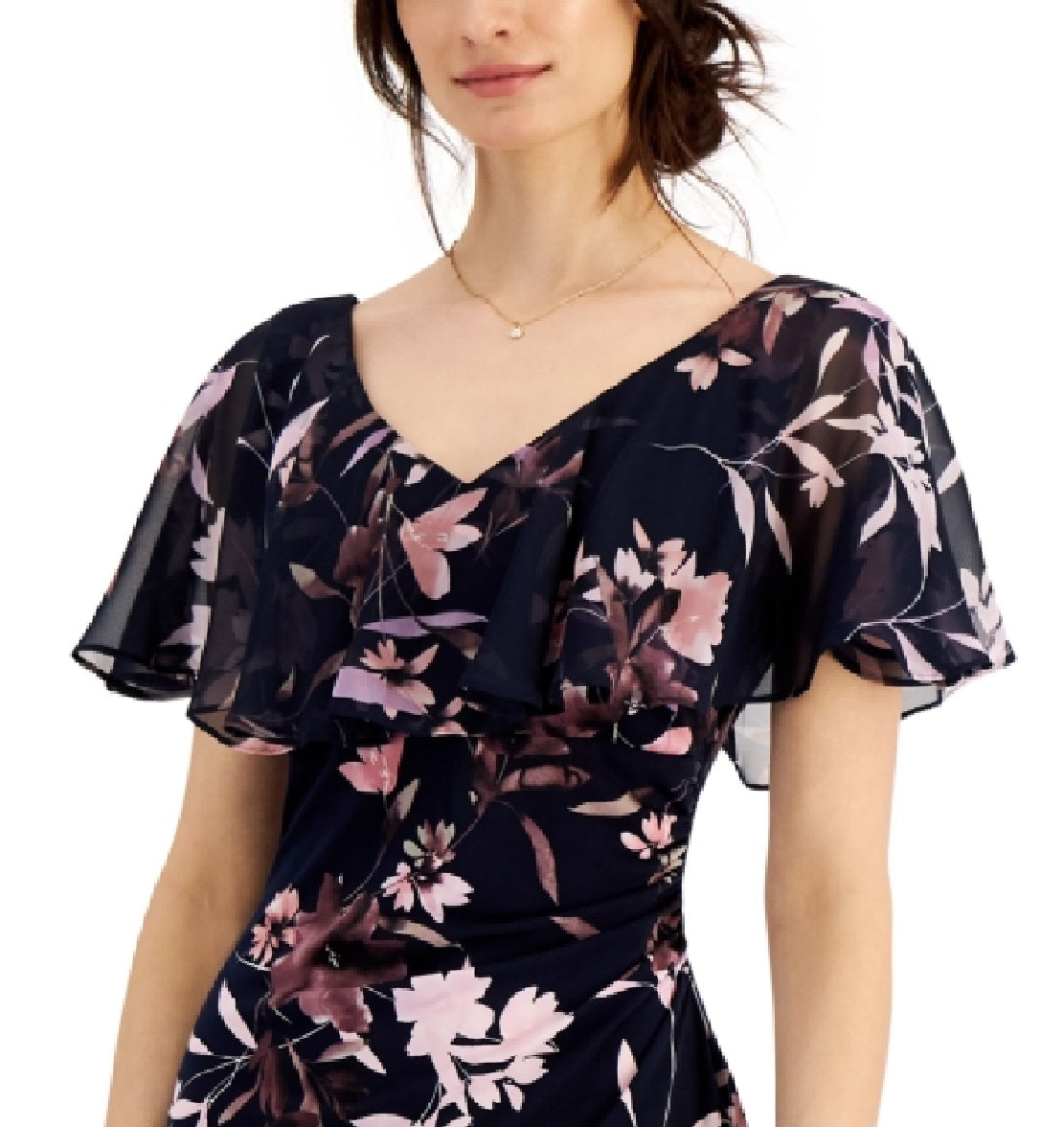 Connected Women's Popover Sheath Dress Blue Size 8Petite