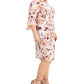 Connected Women's Gathered Waist 3/4 Sleeve Dress Brown Size 18W